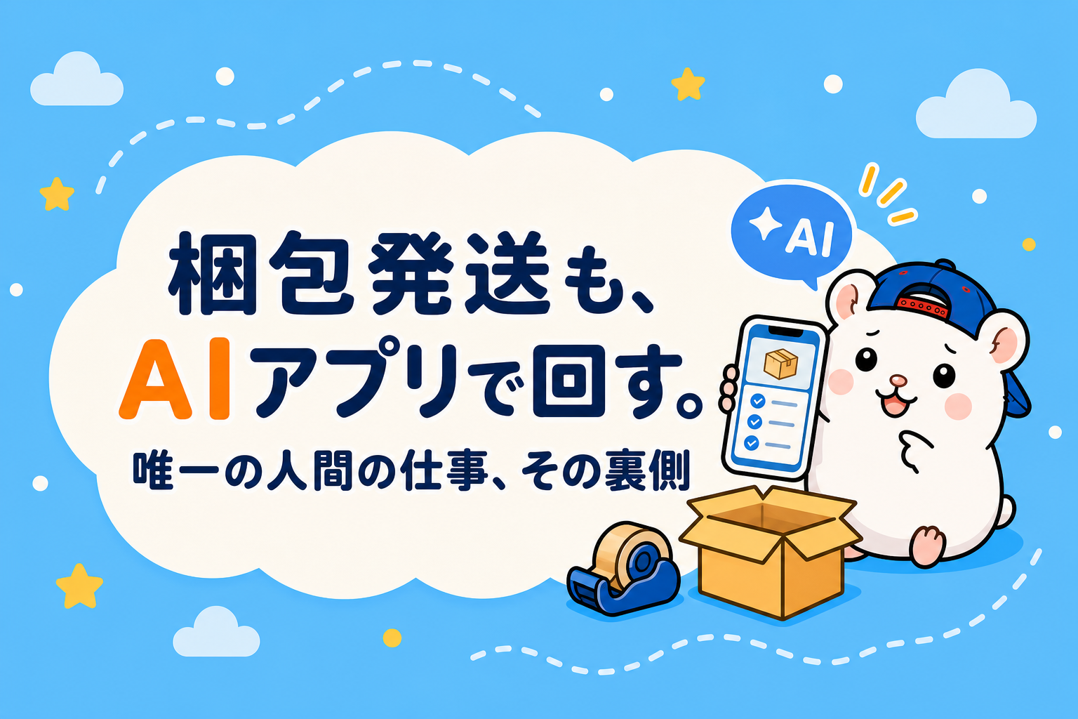 唯一の人間の仕事「梱包発送」も、AIが作ったアプリで回しています
