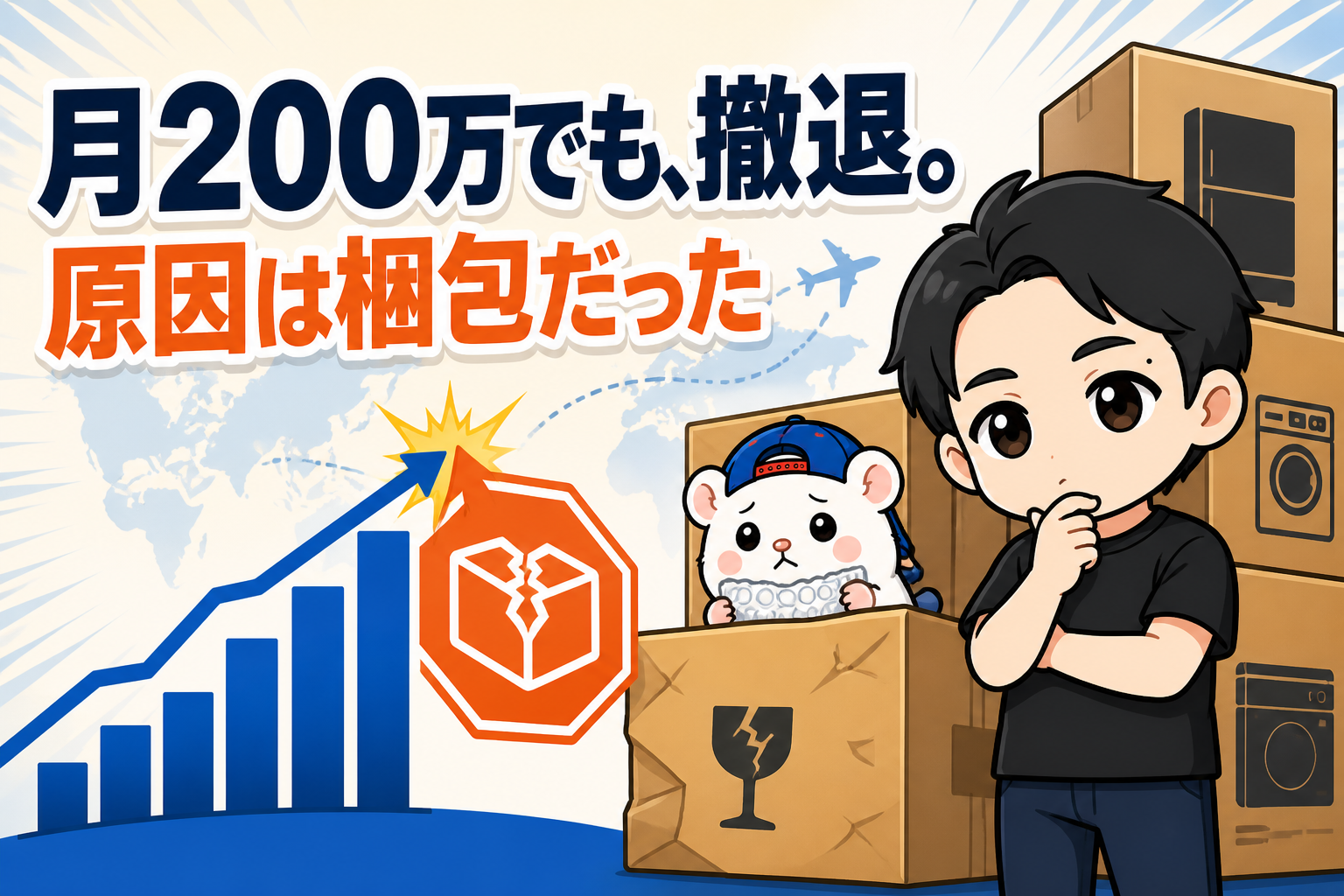 月200万まで行って、ぼくはeBayをやめました