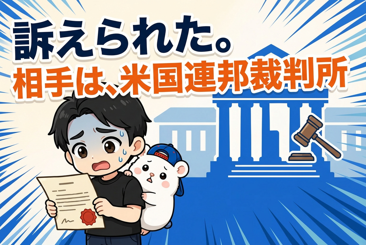 米国連邦裁判所から訴えられました