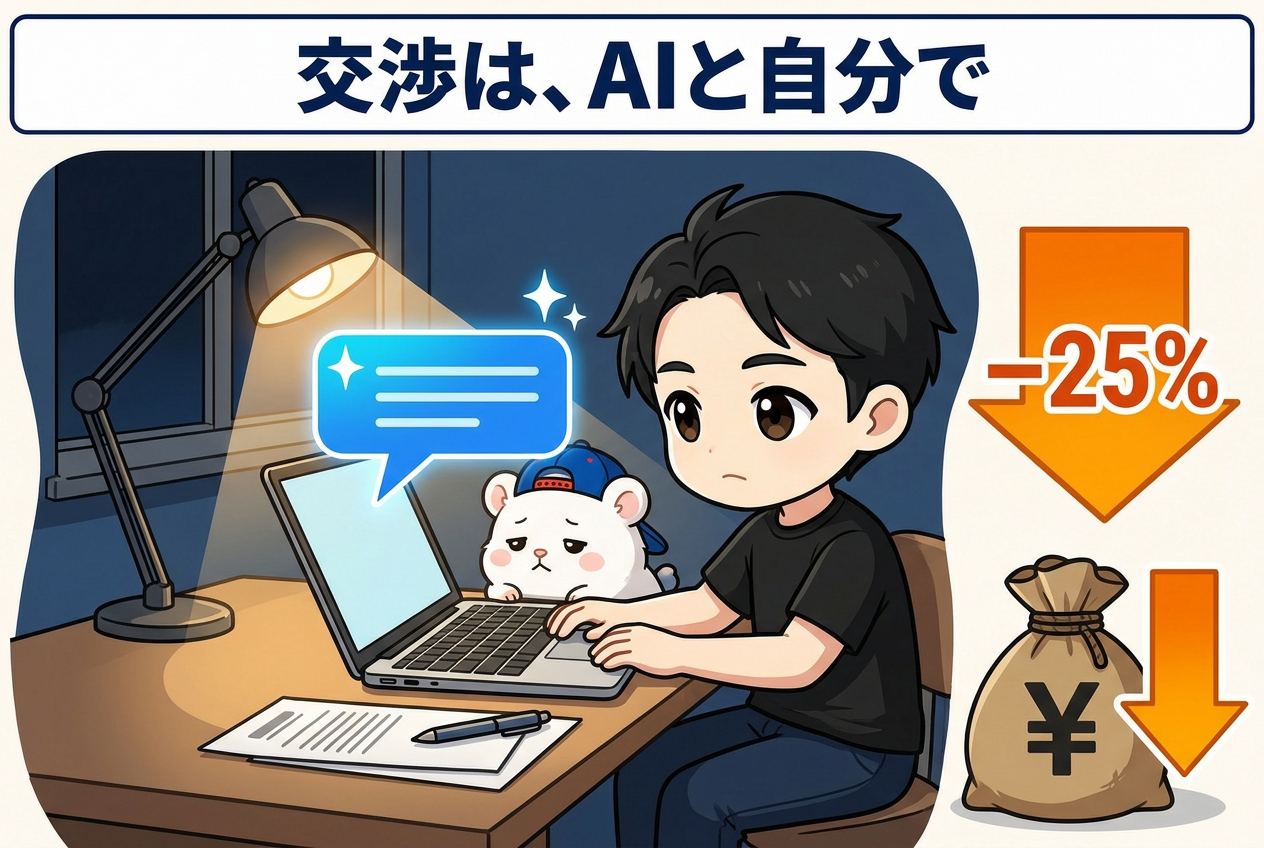 交渉はAIと自分で