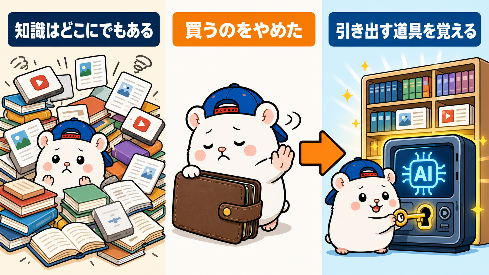 知識を買うのをやめて、引き出す道具を覚える