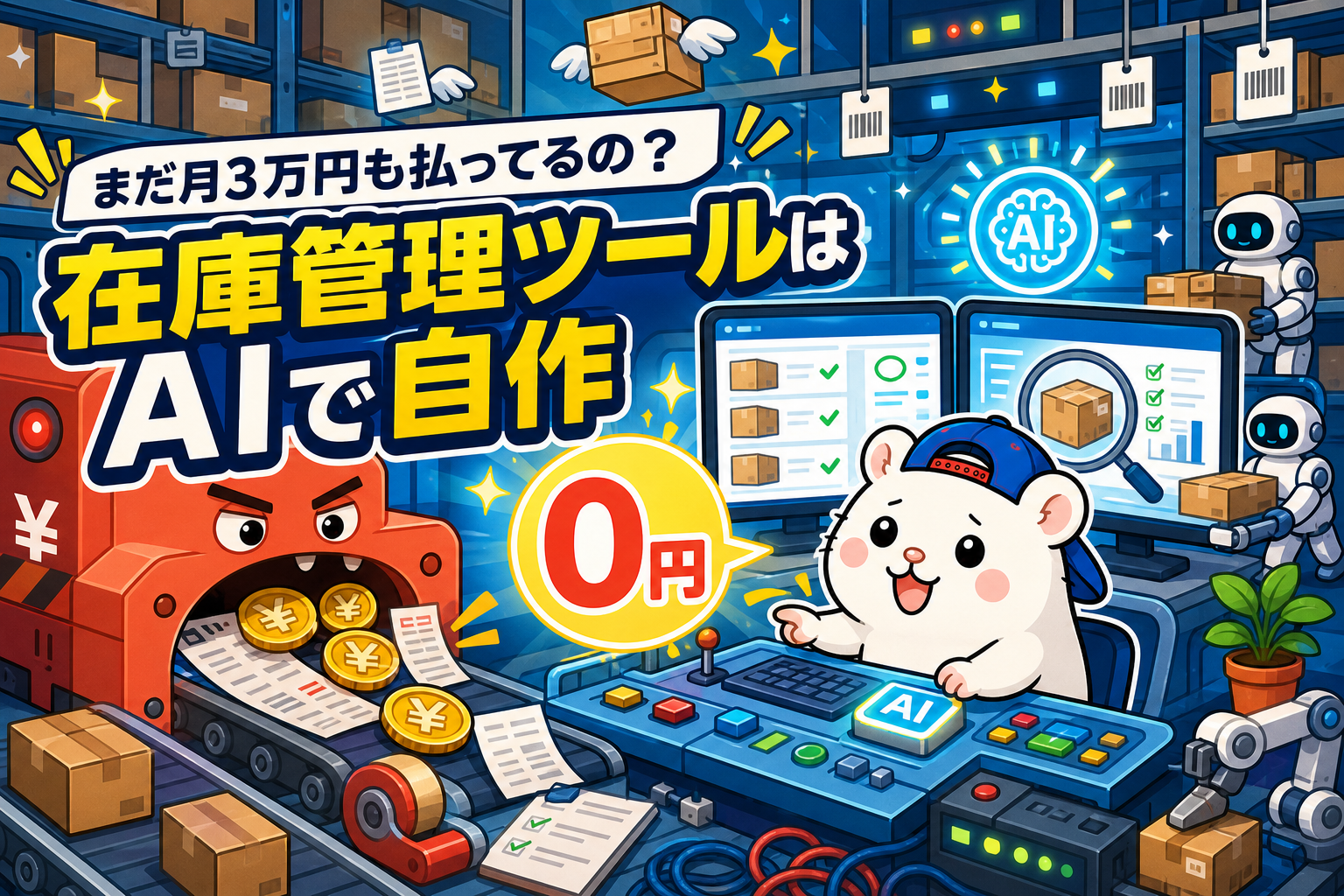 まだ月3万円も在庫管理ツールに払ってるの？