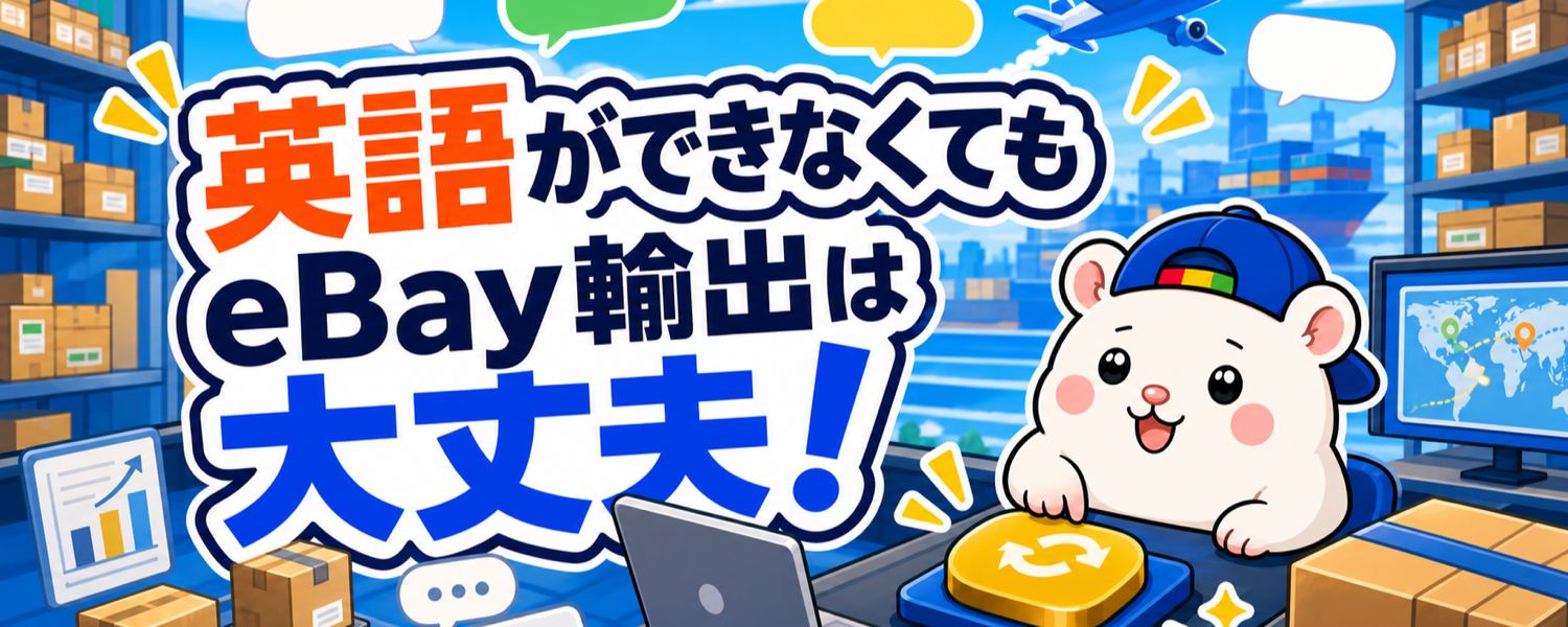 英語ができないから、eBay輸出をあきらめていませんか