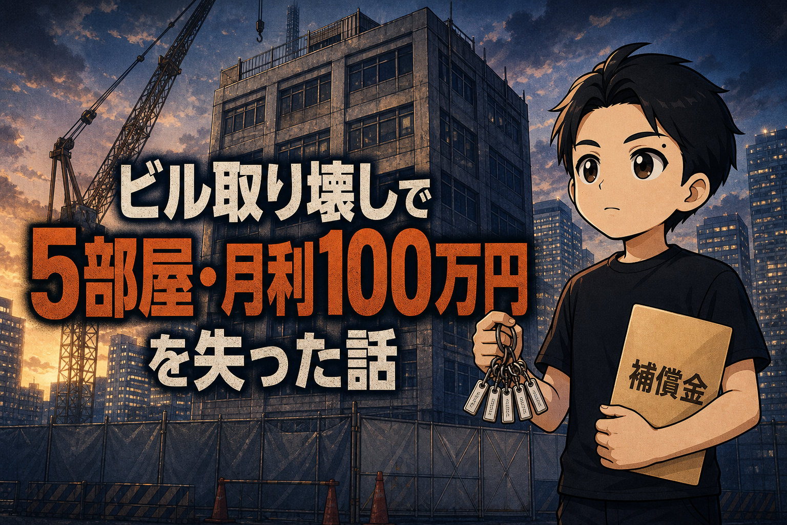 ビルの取り壊しで5部屋・月利100万円を失った話