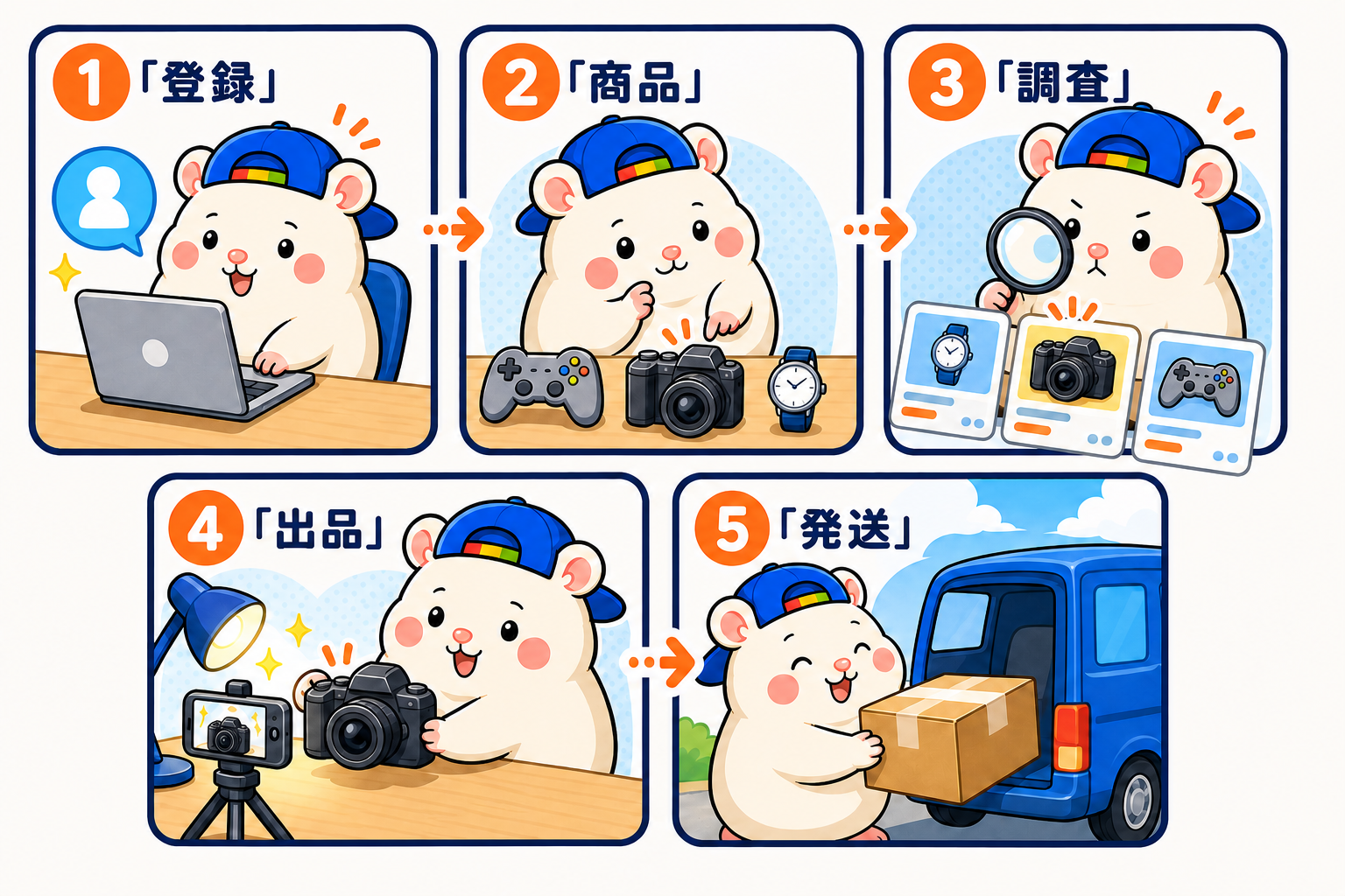 やり方5ステップの全体図