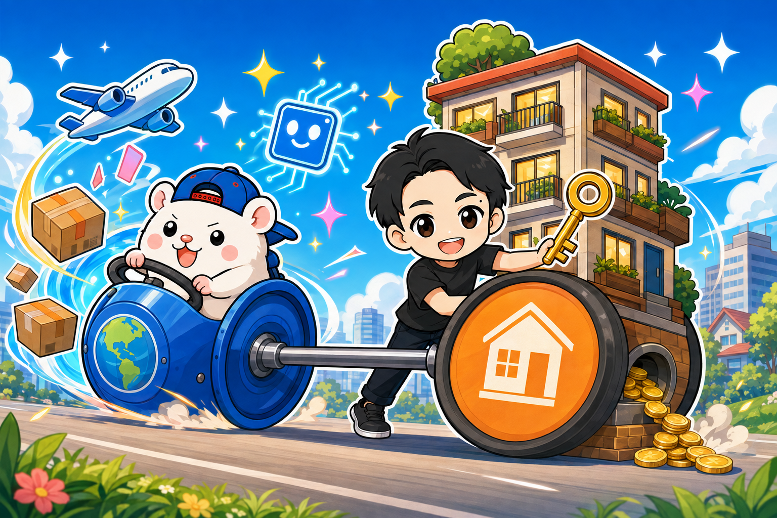 攻めのAI輸出と守りのレンタルスペースを組み合わせる