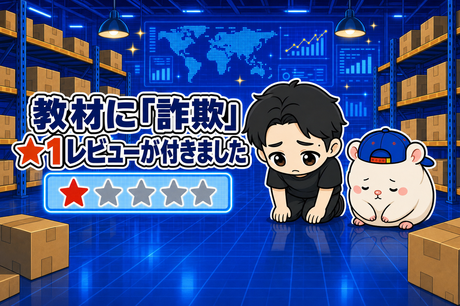 教材に「詐欺」★1レビューが付きました