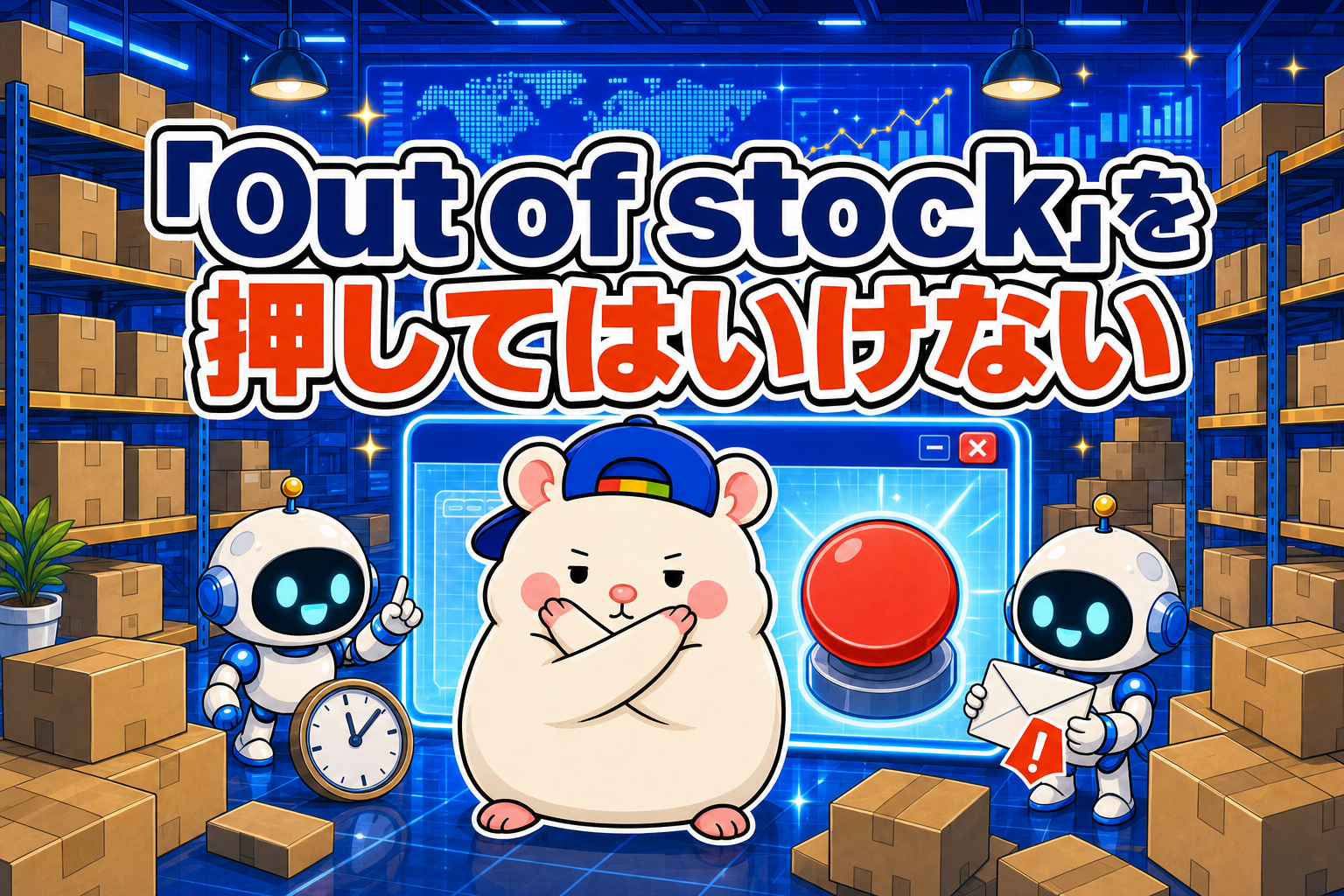 「Out of stock」を押してはいけない