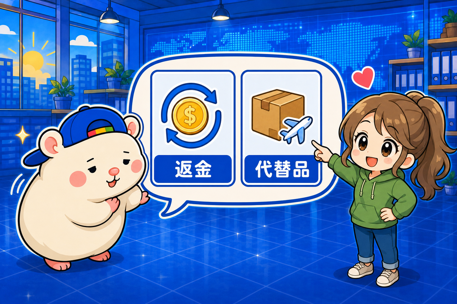 買い手に「返金」か「代替品」の二択を正直に出す
