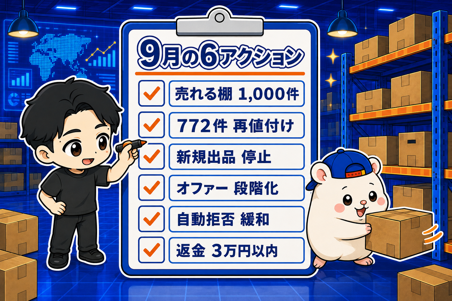 9月に実行する棚の入れ替え6アクション