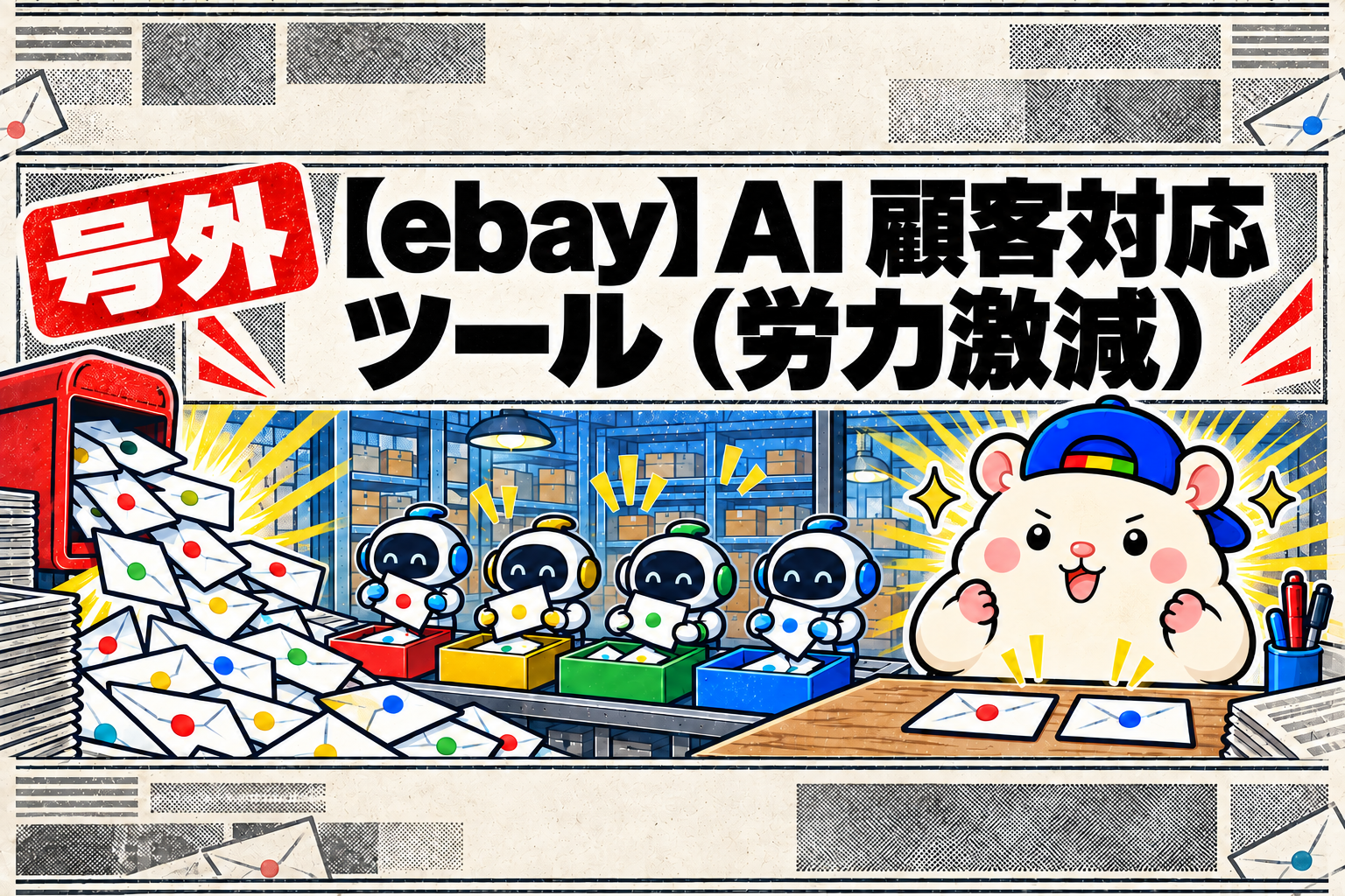 【ebay】AI 顧客対応ツールで労力激減