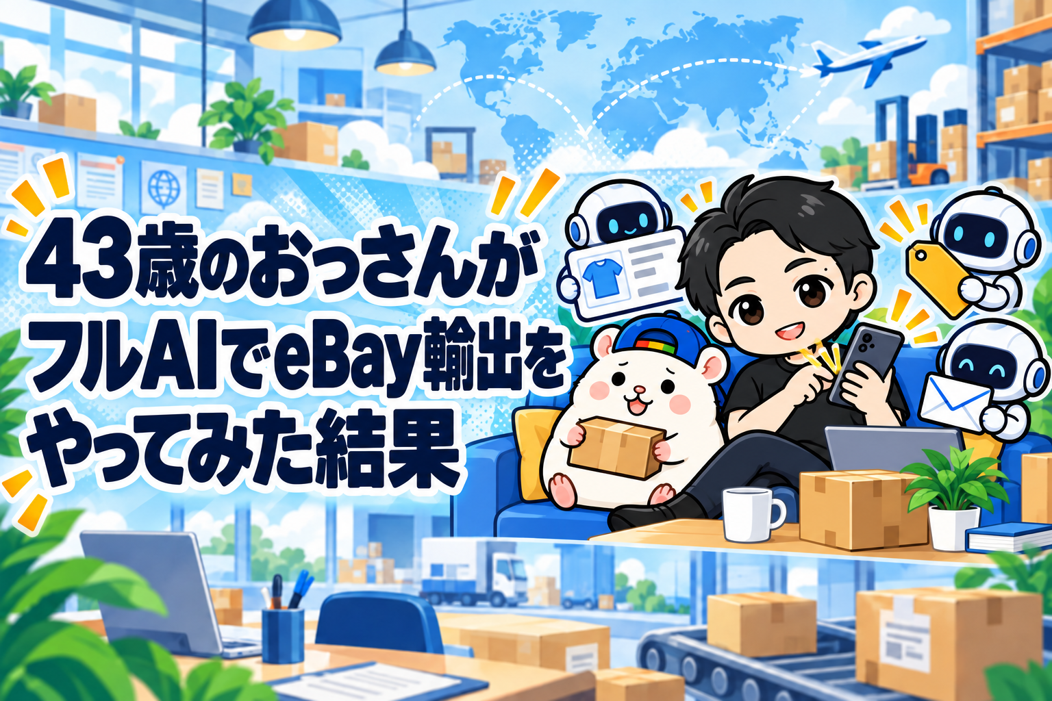 43歳のおっさんが、フルAIでeBay輸出をやってみた結果