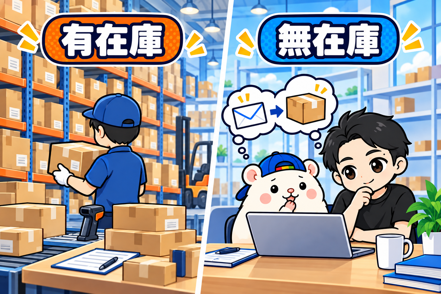 上位の店は有在庫。ぼくの店は無在庫で3日以内に発送