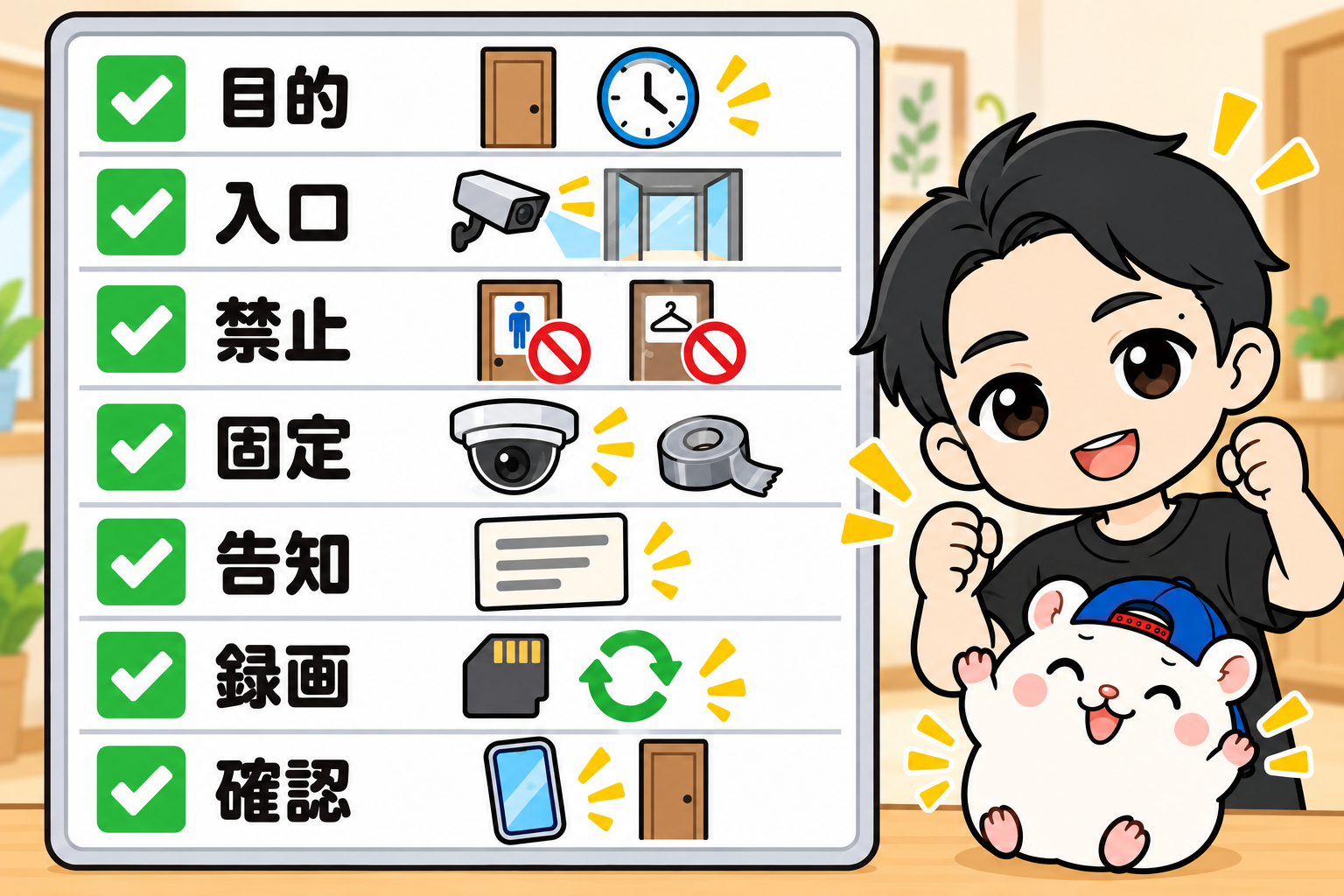 まとめ: 防犯カメラの運用チェックリスト