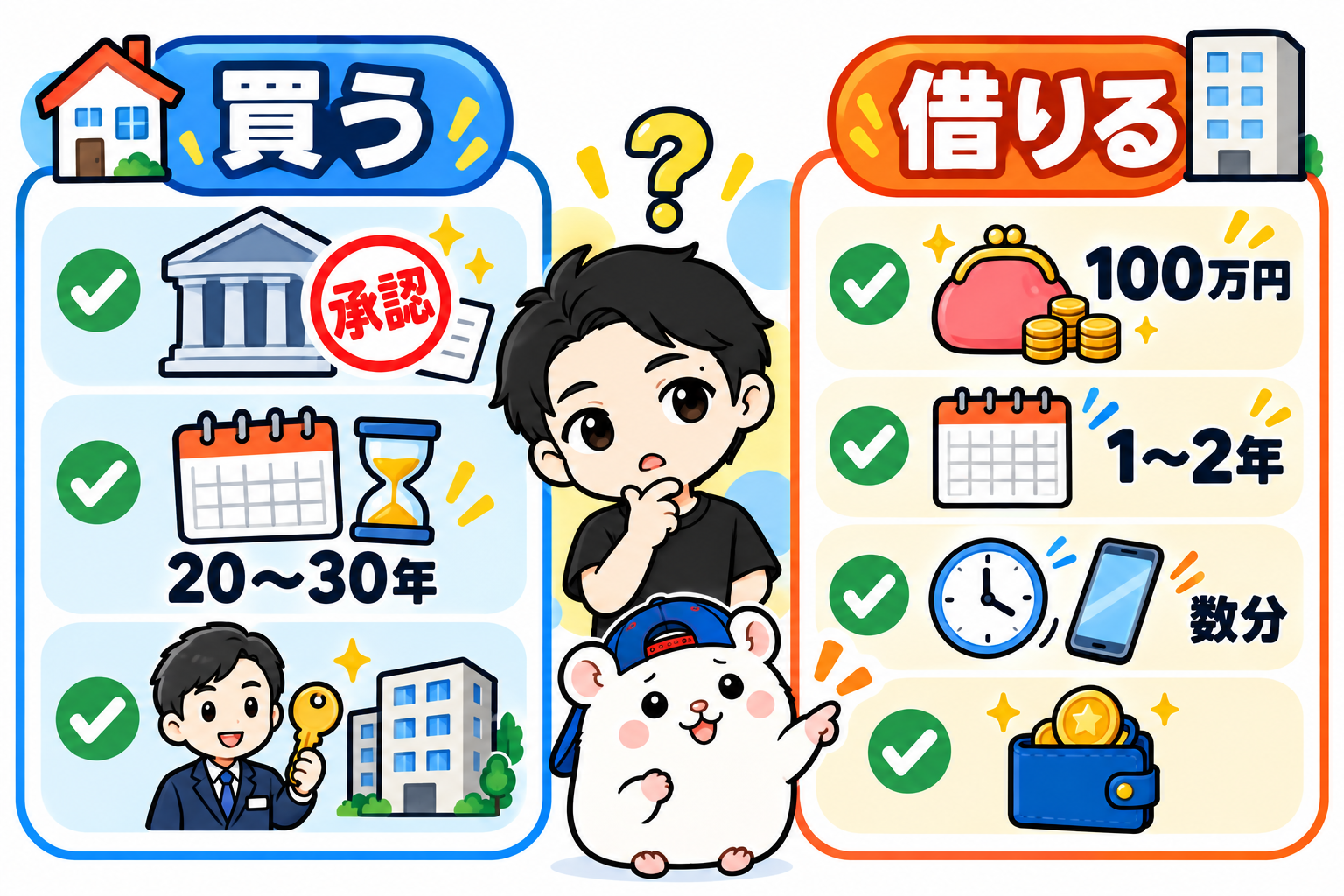買う不動産と借りる不動産の向き不向き