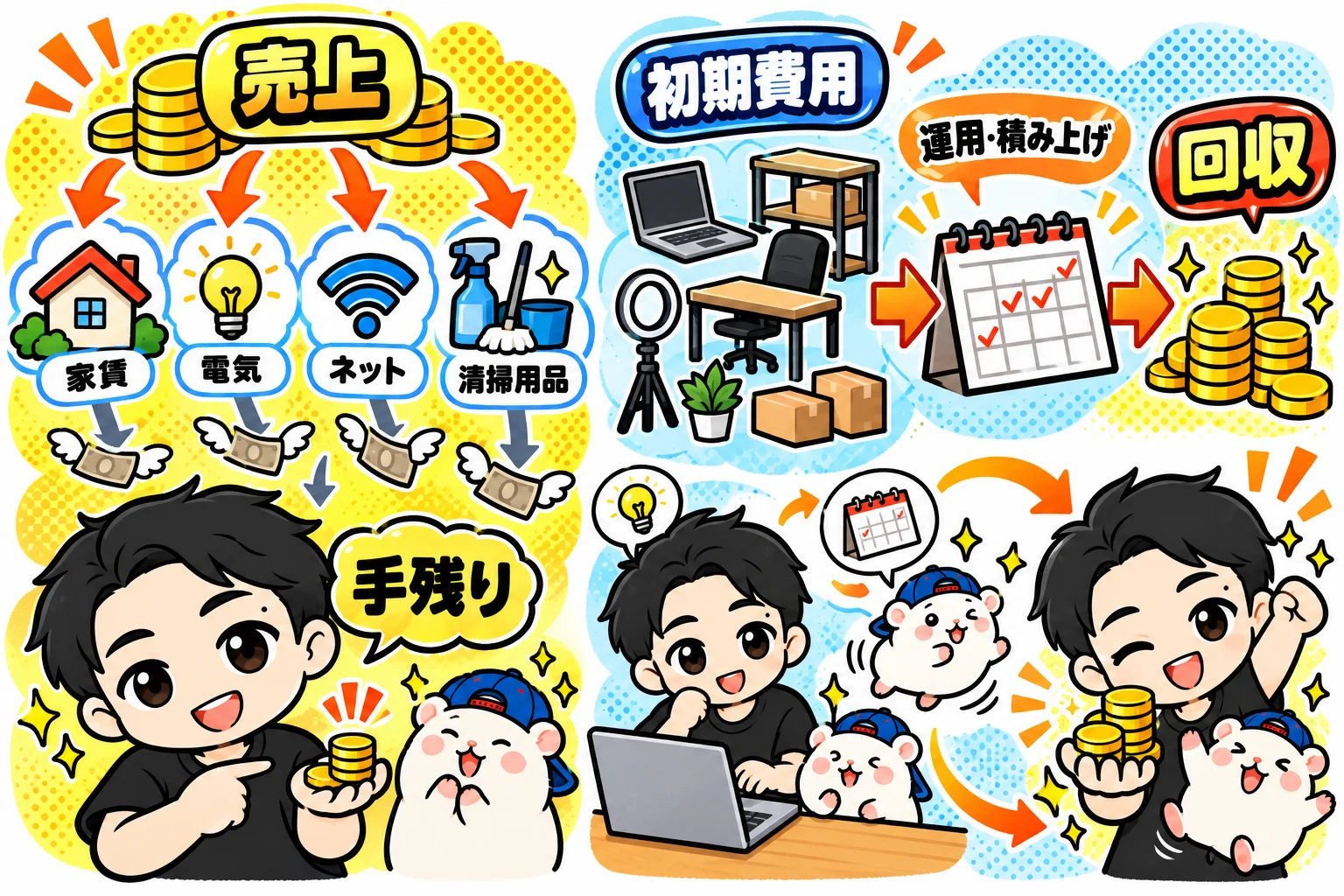 ぼくの部屋では、実際にお金が残っています