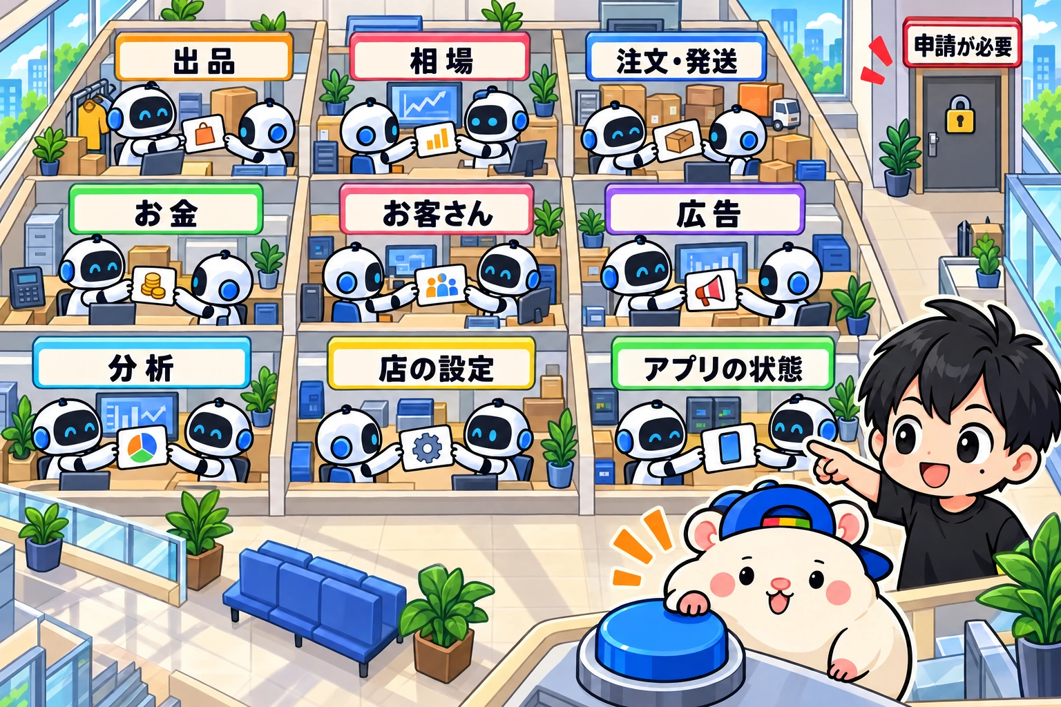 出品からアプリの状態まで、APIの9つの窓口と申請が必要な扉