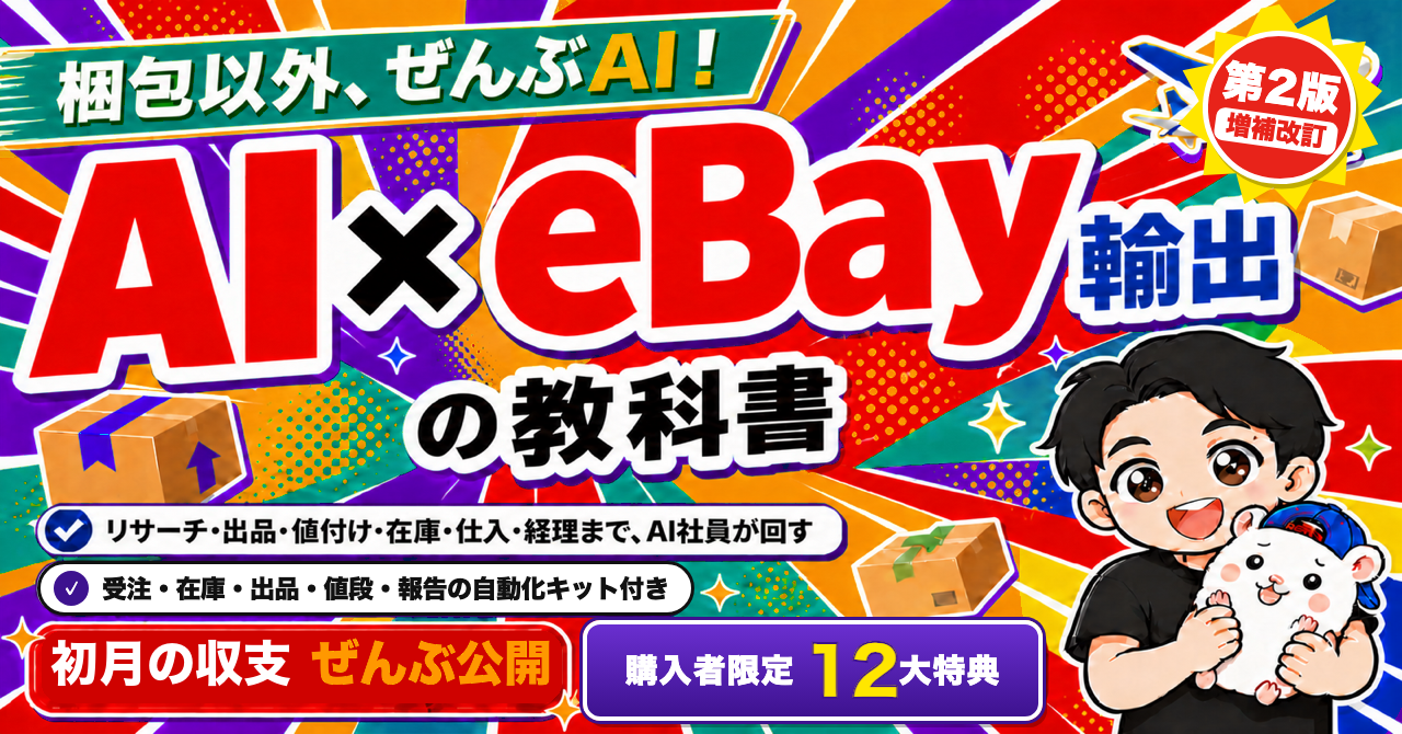 eBay教科書を第2版に。自動化の11章を足しました