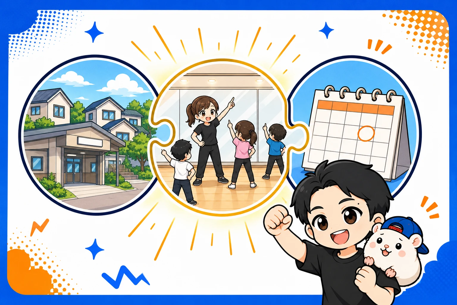住宅地の駅・教室利用・定期