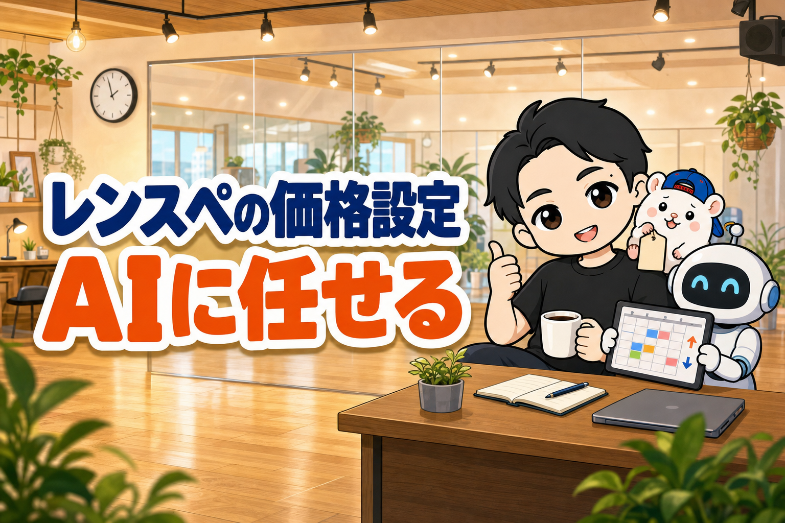 レンスペの価格設定 AIに任せる