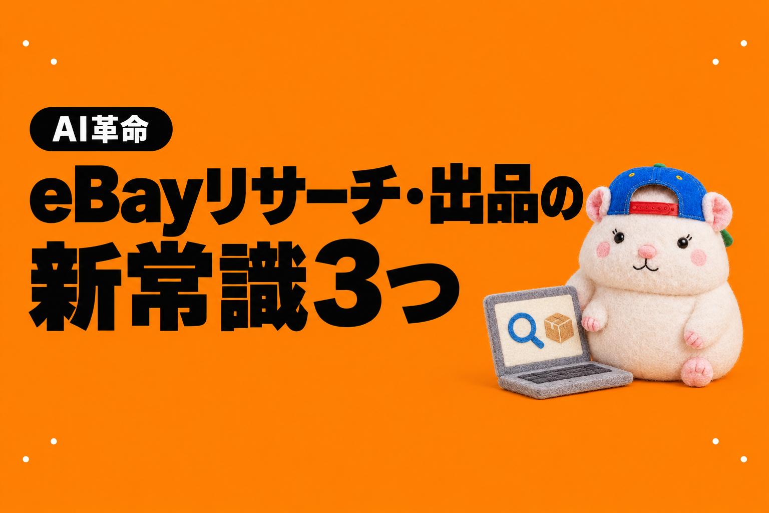 【AI革命】eBayリサーチ・出品の新常識3つ