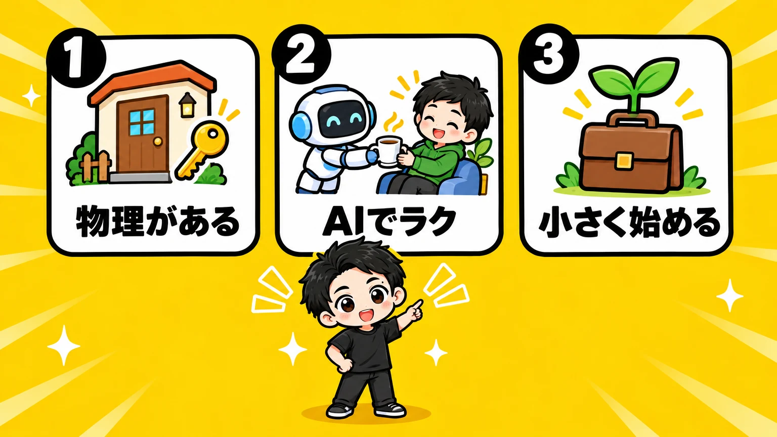 選ぶべき仕事の3つの条件