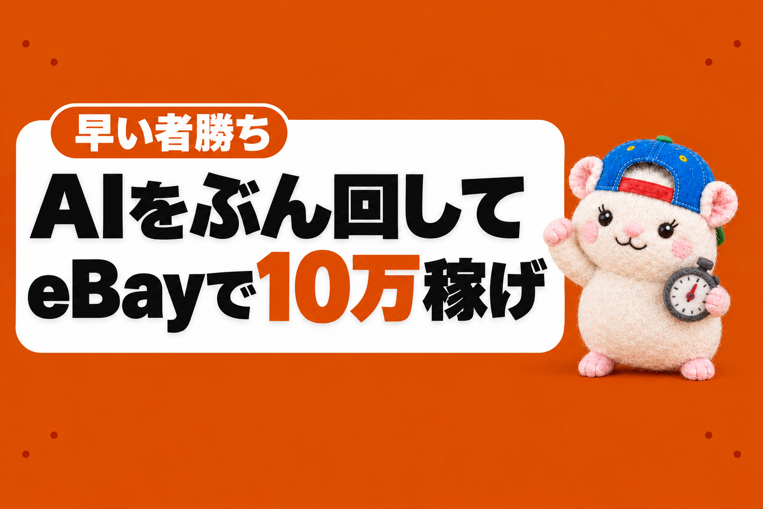 【早い者勝ち】AIをぶん回して、eBayで10万稼げ