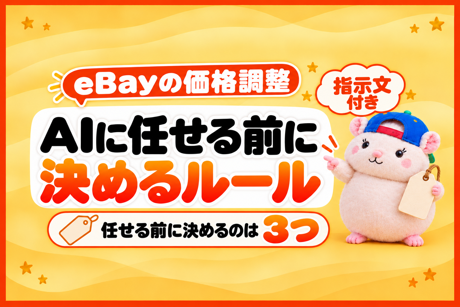 eBayの価格調整、AIに任せる前に決める3つ