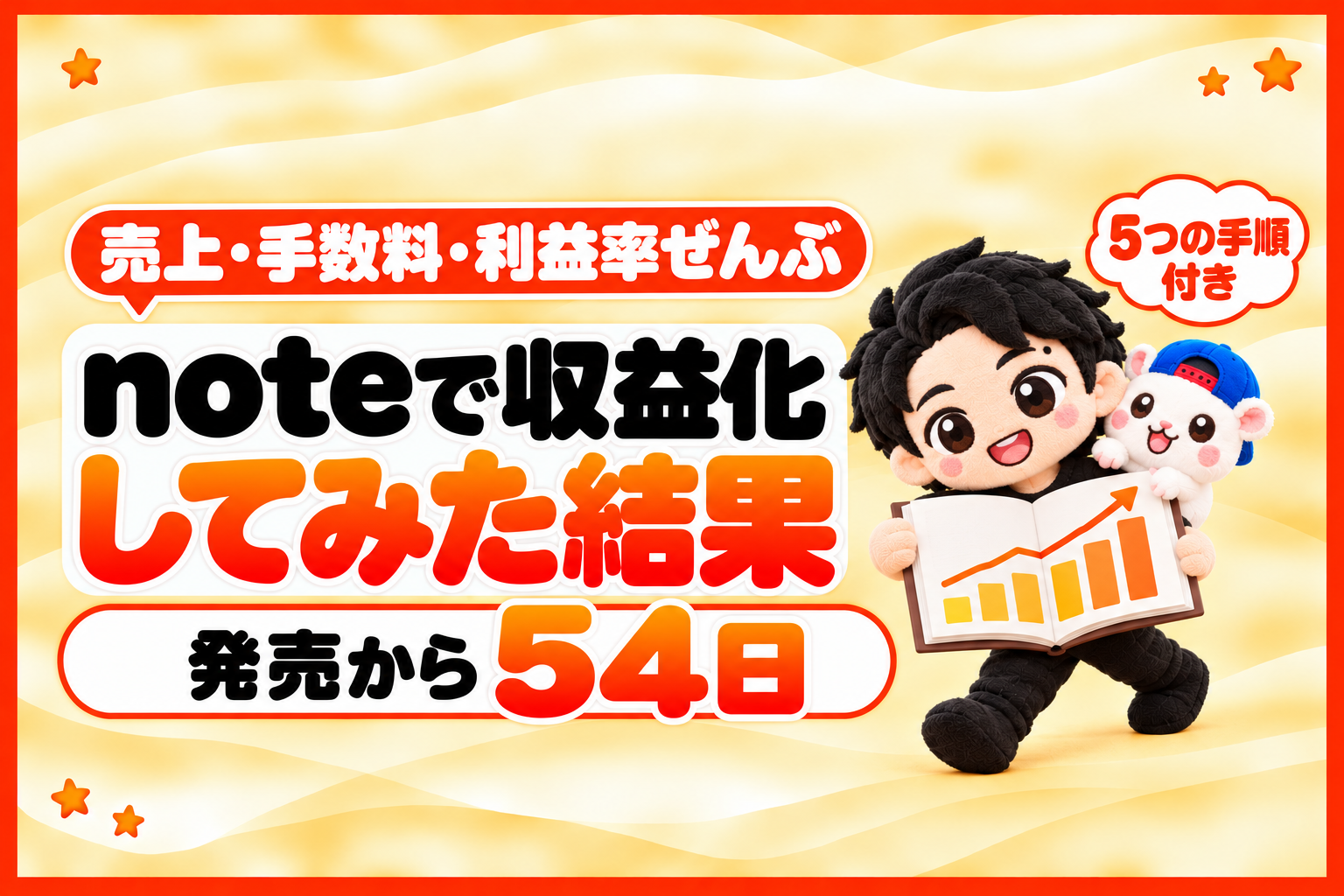 noteで収益化してみた結果。54日の売上利益をすべて公開