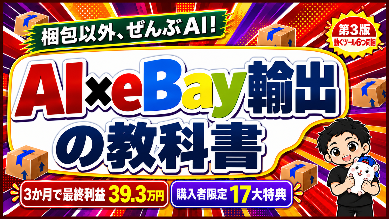 eBay教科書を第3版に。動くツール6つを同梱