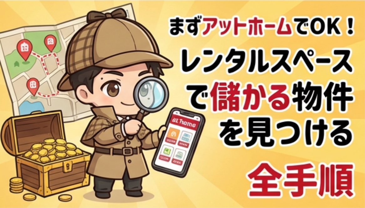 まずアットホームでOK！レンタルスペースで儲かる物件を見つける全手順