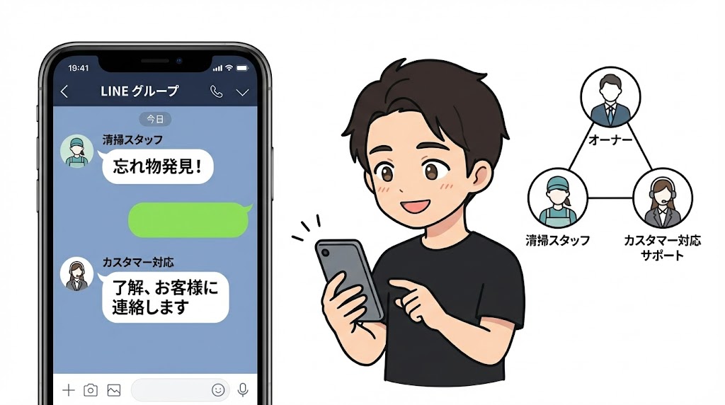 利用者への清掃依頼