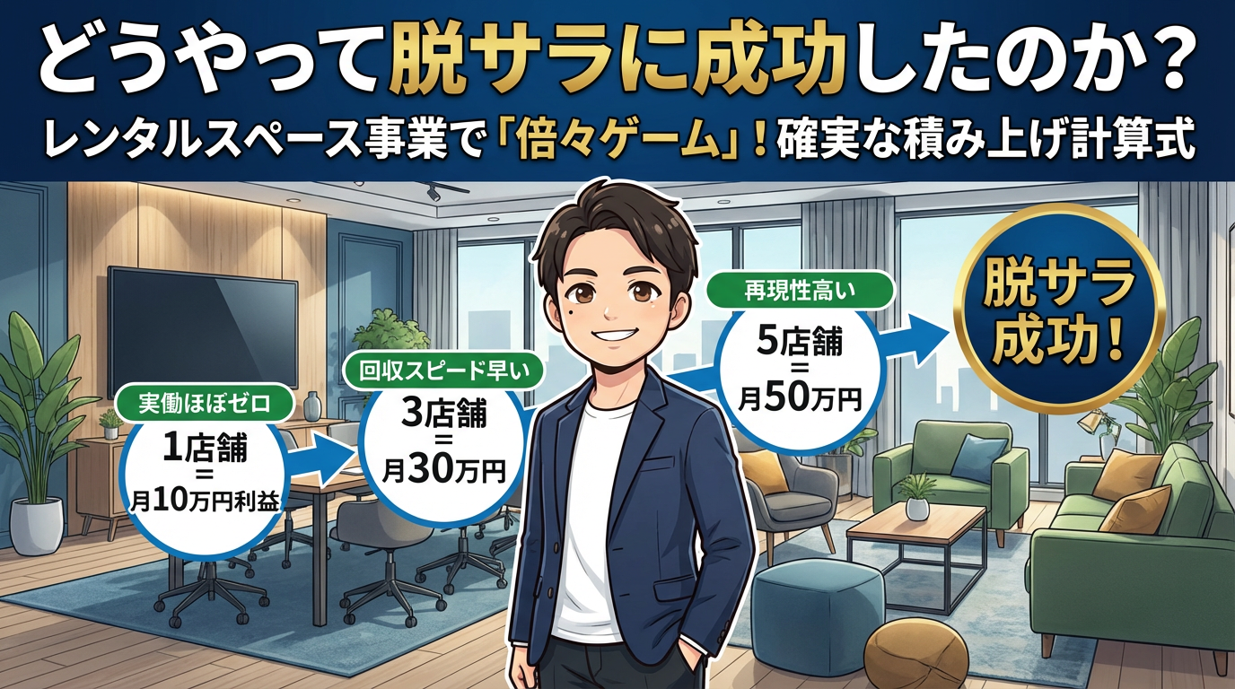 さんが脱サラできた方法