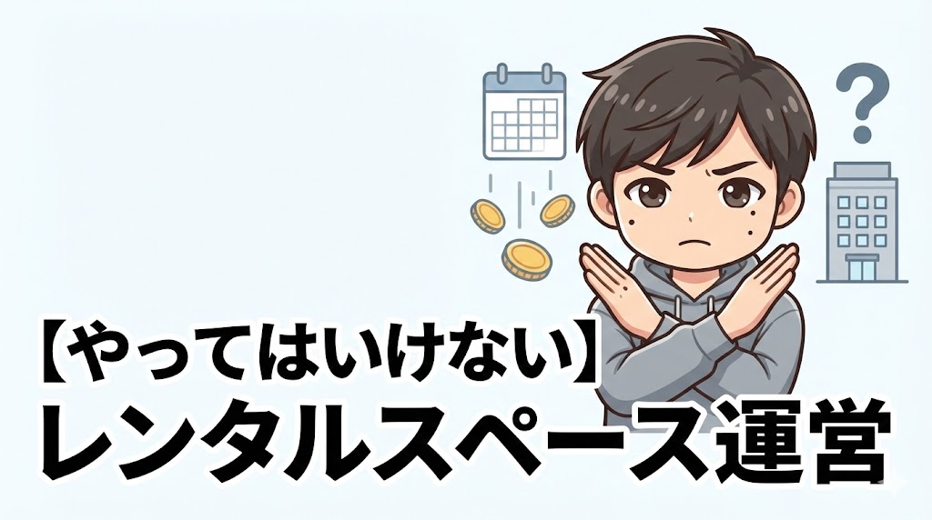 やってはいけないレンタルスペース運営