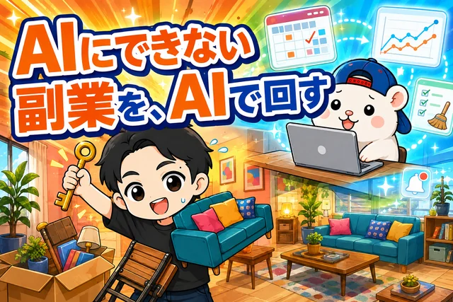 AIにできない副業を、AIで回す