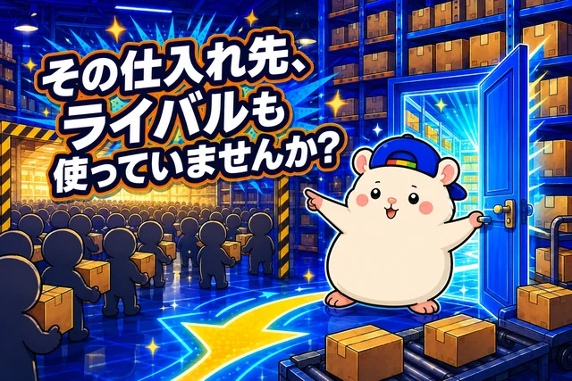 その仕入れ先、ライバルも使っていませんか?