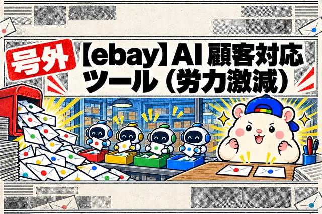 【ebay】AI 顧客対応ツールで労力激減