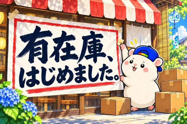 有在庫、はじめました。