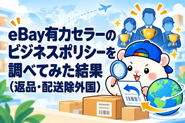 eBay有力セラーのビジネスポリシーを調べてみた結果（返品・配送除外国）