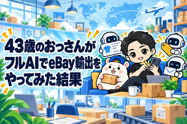 43歳のおっさんが、フルAIでeBay輸出をやってみた結果