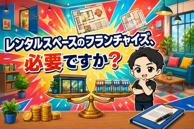 レンタルスペースのフランチャイズ、必要ですか?